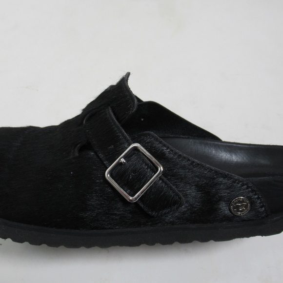 Birkenstock 1774 Men\'s Boston Cowhide Clog Black Size 11 US / 10 UK / 44 EU